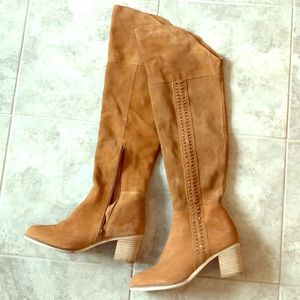 Over the knee cognac suede Matisse Boots